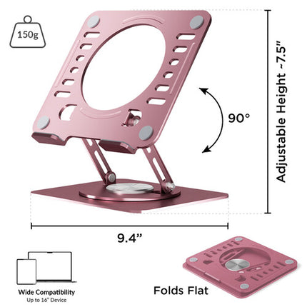 Uncaged Ergonomics Soporte Giratorio para Laptop 10 a 15.6 Pulgadas Rose Gold