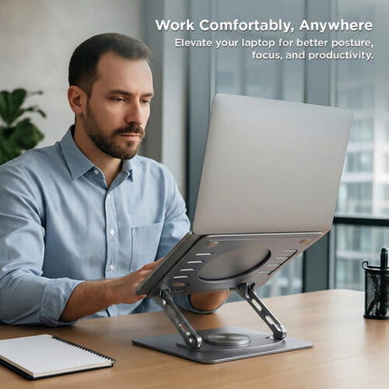 Uncaged Ergonomics Soporte Giratorio para Laptop 7.5 Pulgadas Eleva portátil
