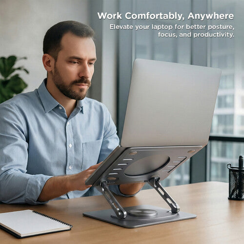 Uncaged Ergonomics Soporte Giratorio para Laptop 7.5 Pulgadas Eleva portátil