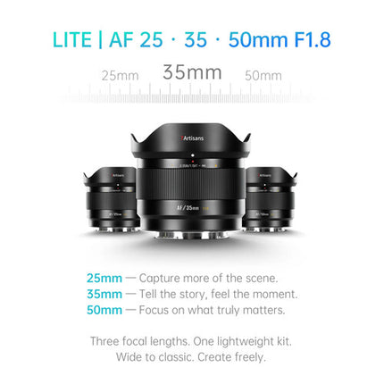 7Artisans Lite Series 35mm f1.8 AF Lente para FUJIFILM X APS-C 6.4 oz