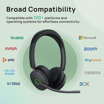 Yealink BH74 Auriculares Bluetooth Inalámbricos con ANC y 32H de Conversación
