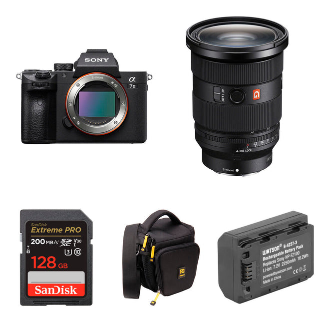 Sony a7 III Cámara sin espejo con lente 24-70mm f/2.8 y tarjeta 128GB
