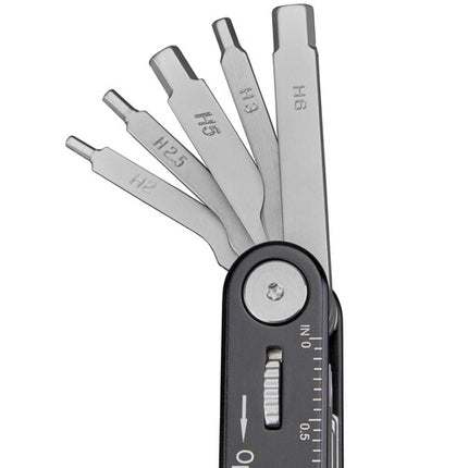 Vello Compact 10-en-1 Multi Herramienta Acero Ligero 6 Llaves Hexagonales T10 Torx