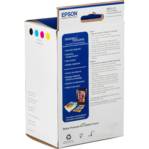Epson DURABrite T812XL Cartuchos de tinta para impresoras WorkForce alta capacidad y secado rápido