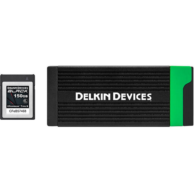 Delkin Devices 150GB CFexpress Tipo B Tarjeta y Lector SD UHS-II USB 3.2