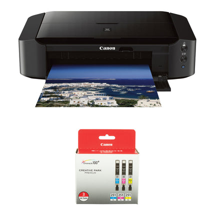 Canon PIXMA iP8720 Impresora Fotográfica Inalámbrica 9600x2400 dpi 13x19 pulgadas Kit de 3 Tintas Color CLI-251XL