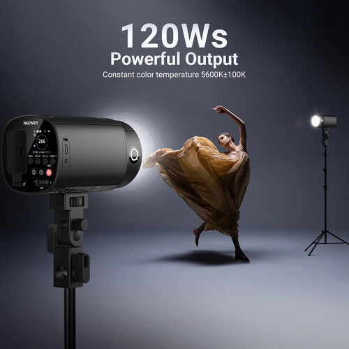 Neewer Q120 Flash Estroboscópico Exterior 120Ws Batería Litio Diffuser