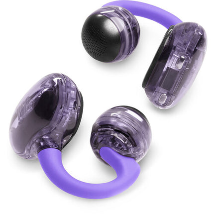 JBL Soundgear Clips Auriculares Open-Ear Morados 32 Horas Bluetooth