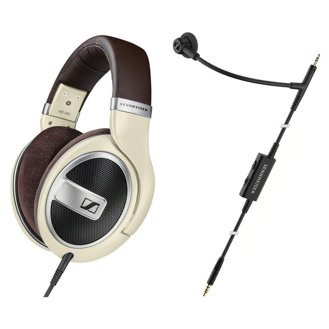 Sennheiser HD 599 Auriculares Circumaurales Abiertos 12Hz-38.5KHz Micrófono Boom