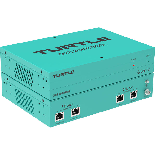 Turtle AV Dante Domain Bridge Puente Audio Bidireccional 32 Canales 96 kHz Rack 1 RU