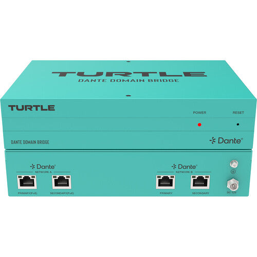 Turtle AV Dante Domain Bridge Puente Audio Bidireccional 32 Canales 96 kHz Rack 1 RU