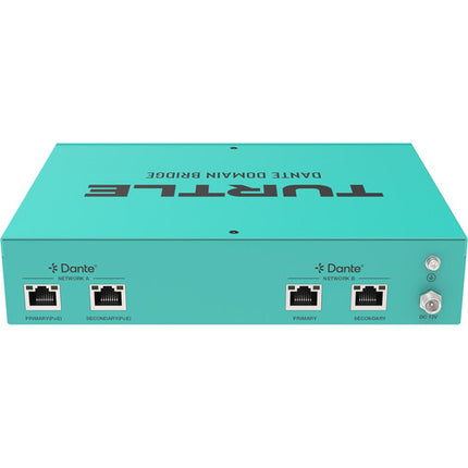 Turtle AV Dante Domain Bridge Puente Audio Bidireccional 32 Canales 96 kHz Rack 1 RU