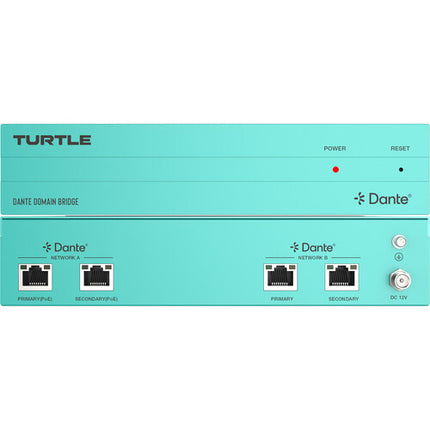 Turtle AV Dante Domain Bridge Puente Audio Bidireccional 32 Canales 96 kHz Rack 1 RU
