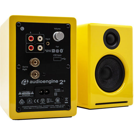 Audioengine A2+ Next Gen Altavoces Bluetooth Inalámbricos 20W RMS 60W Pico Limoncello Color del Año
