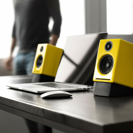 Audioengine A2+ Next Gen Altavoces Bluetooth Inalámbricos 20W RMS 60W Pico Limoncello Color del Año