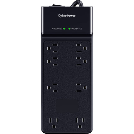 CyberPower Essential Series protector contra sobretensiones 8 salidas 4800 julios cable 6 pies negro