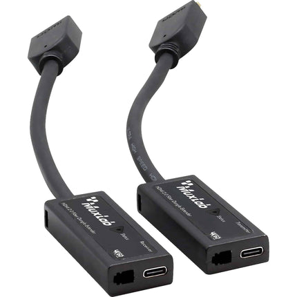MuxLab HDMI 2.0 Kit Extensor de Fibra 4K 300 m con Transmisor y Receptor