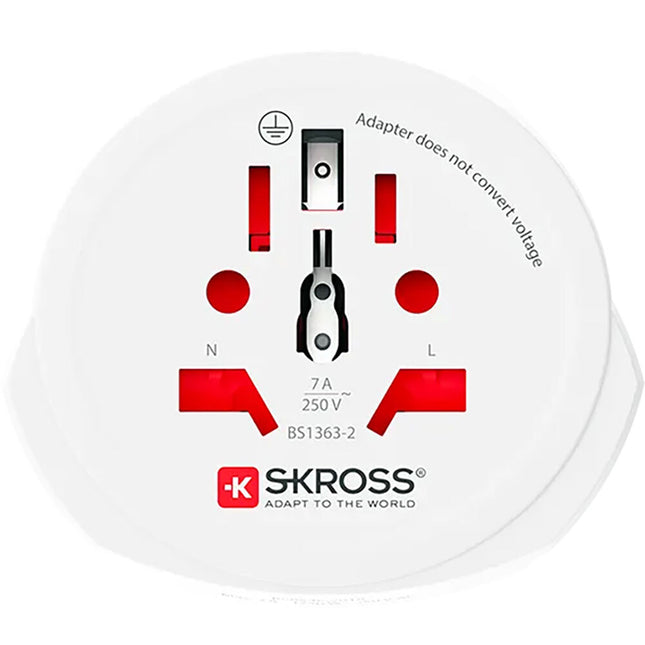 SKROSS World to UK Adaptador de Corriente Tipo G 700W 1750W 7A
