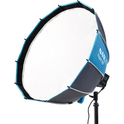 Nanlite Rapid 60 FM Montura Softbox 60 cm Difusor Rejilla Estuche
