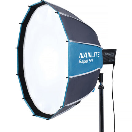 Nanlite Rapid 60 FM Montura Softbox 60 cm Difusor Rejilla Estuche