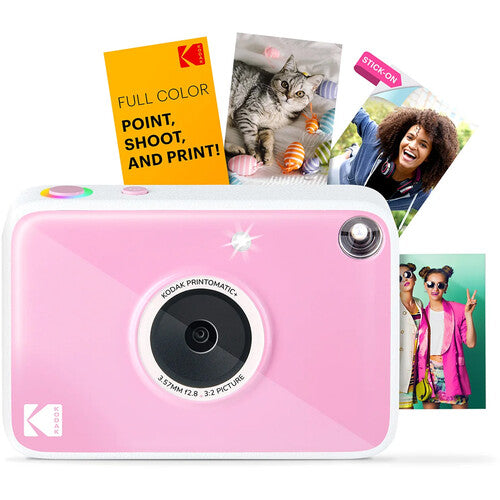 Kodak PRINTOMATIC+ Cámara Instantánea Digital 10MP Impresiones 2x3 pulgadas Rosa