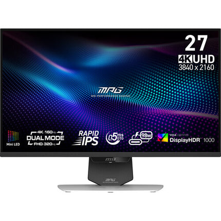 MSI MPG 274URDFW E16M Monitor Gaming 27" 4K 160 Hz HDR 320 Hz Full HD