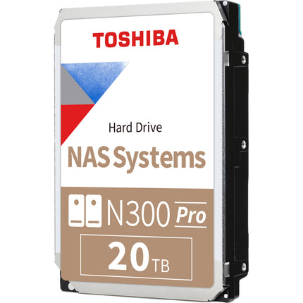 Toshiba 20TB N300 PRO Disco Duro Interno NAS 3.5" 7200 rpm SATA III 1GB Cache 5 Años Garantía
