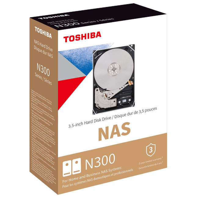 Toshiba 14TB N300 HDD NAS Interno 3.5" 7200 rpm SATA III 1GB Cache
