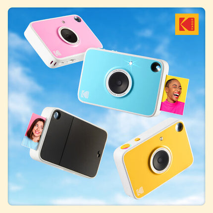 Kodak PRINTOMATIC+ Cámara Instantánea Digital 10MP con Papel ZINK 20 Hojas y Estuche Amarilla