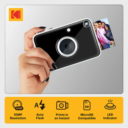 Kodak PRINTOMATIC+ Cámara Digital Instantánea 10MP y Papel ZINK 20 Hojas