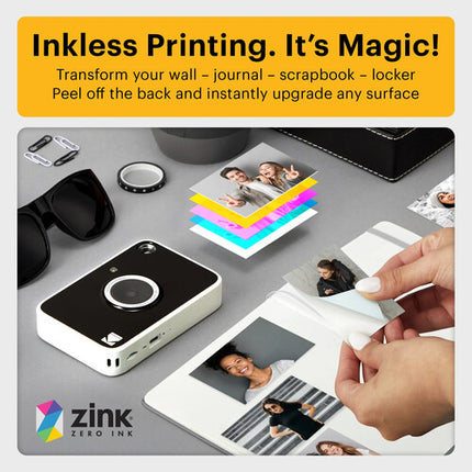 Kodak PRINTOMATIC+ Cámara Digital Instantánea 10MP y Papel ZINK 20 Hojas