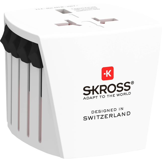 SKROSS Micro AC Adaptador de Corriente Universal 250W 625W con Enchufes Deslizantes