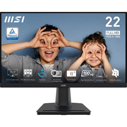 MSI PRO MP225 Monitor 21.5" Full HD 100 Hz IPS 1 ms HDMI VGA