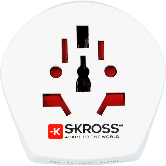 SKROSS World to US Adaptador de corriente macho Tipo B 1500W 15A