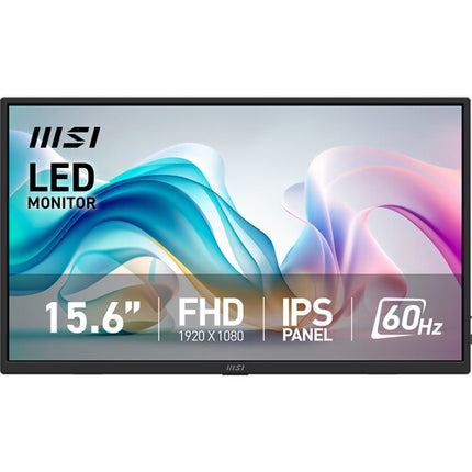 MSI PRO MP165 E6 Monitor portátil 15.6" Full HD IPS 250 nits 3 años garantía