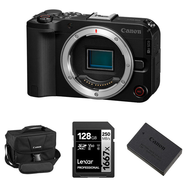 Canon EOS R50 V Cámara Sin Espejo 24.2MP 4K60p Kit Esencial 128GB