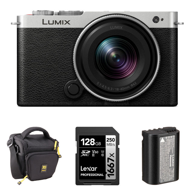Panasonic LUMIX S9 Cámara Sin Espejo 24.2MP 6K con Lente 18-40mm y Kit Essentials