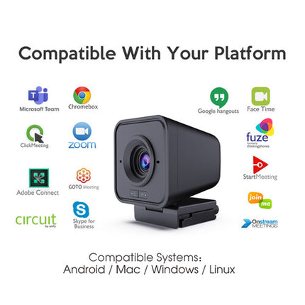 Moertek MW832T Webcam Inalámbrica 2MP Full HD 1080p 86° Ángulo