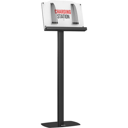 CTA Digital Charging Station soporte de piso para 12 dispositivos con 6 cables Lightning y 6 USB-C