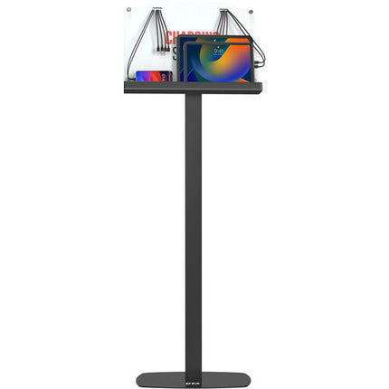 CTA Digital Charging Station soporte de piso para 12 dispositivos con 6 cables Lightning y 6 USB-C