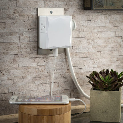 CyberPower P2WUC3 protector contra sobretensiones para hogar y oficina 2 tomas 3 puertos USB-C 30W 500 julios blanco