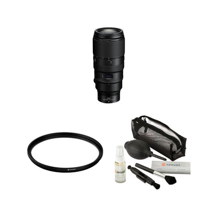 Nikon NIKKOR Z 100-400mm f4.5-5.6 VR S Lente con Filtro UV 77mm y Kit de Limpieza