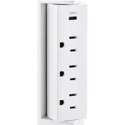 CyberPower Protector contra Sobretensiones 6 Enchufes 2400 Julios USB-A y USB-C Blanca