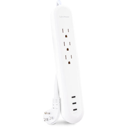 CyberPower P304UC3 Protector contra Sobretensiones 3 Salidas USB-C 30W Blanco