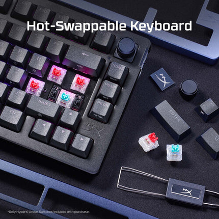 HyperX Alloy Rise RGB Teclado para Juegos con Switches HyperX Red y 8000 Hz