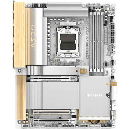 Gigabyte X870E AERO X3D WOOD Placa Base ATX AM5 DDR5 SATA M.2
