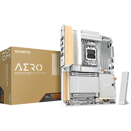Gigabyte X870E AERO X3D WOOD Placa Base ATX AM5 DDR5 SATA M.2