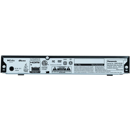 Panasonic DMP-BD90E Reproductor Blu-ray Libre de Región con USB-A