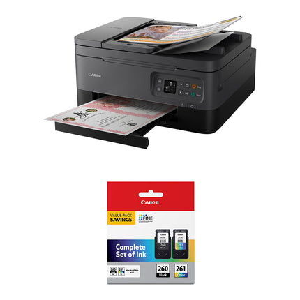 Canon PIXMA TR7020a Impresora multifunción color tinta Wi-Fi 4800x1200 dpi Kit PG-260 CL-261