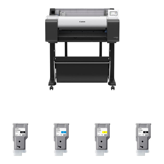 Canon imagePROGRAF TM-250 Impresora Gran Formato 24" 2400x1200 dpi Kit 4 Cartuchos PFI-320
